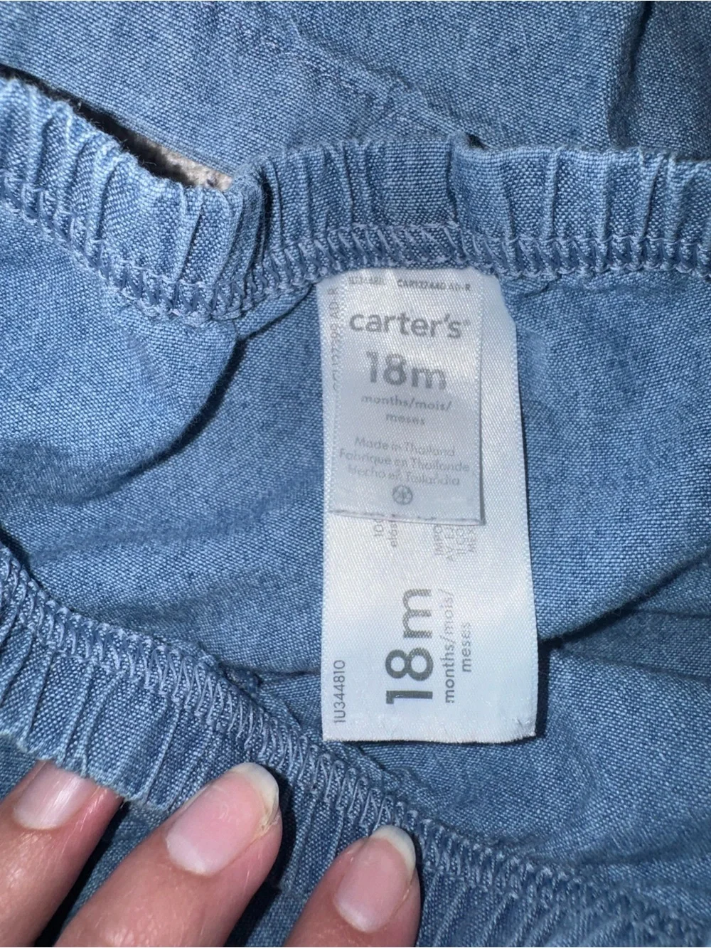 Carter's Denim-Blue Girls' Tank Top & Bloomer Shorts Set